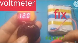 Repair 12v voltmeter tagalog [upl. by Kcire]