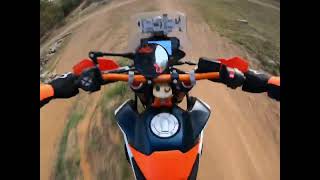 KTM 890 adventure R Rally  POV  PURE SOUND [upl. by Yesrod]