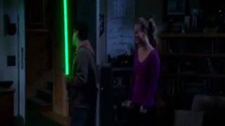 Lightsaber as glow stick  The Big Bang Theory s5x15 [upl. by Namaj]