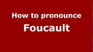 How to Pronounce Foucault  PronounceNamescom [upl. by Valaree]