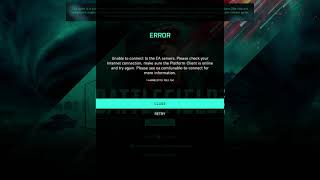 Battlefield 2042 Error Unable to connect to EA servers Please check your internet connection Platfor [upl. by Nedrah820]