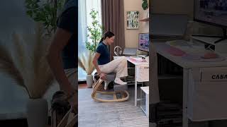 Gymax Ergonomic Kneeling Chair Rock your way to a perfect posture [upl. by Masha]