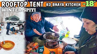 Vlog 362  ROOFTOP TENT ME KARNI PADI COOKING 😨 EXTREME COLD SURVIVAL IN SPITI VALLEY 🥶 [upl. by Pineda]