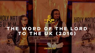 Word of the Lord to the UK 2016  HNSIII  Apostles Dr Matthew amp Dr Kamilah Stevenson [upl. by Mellar]