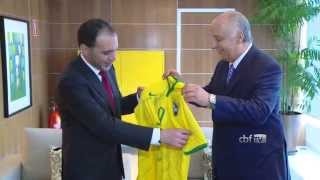 Vicepresidente da FIFA visita o Museu Seleção Brasileira [upl. by Constance]