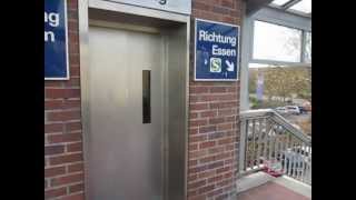 Haushahn hydraulic glass elevator at Mitte railway and tram station in Hattingen [upl. by Safko]