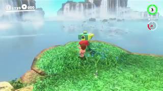 Cascade Kingdom  Moon 25 Sphynx Traveling to the Waterfall  Super Mario Odyssey [upl. by Orran]