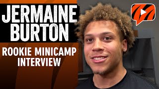 Jermaine Burton on Bengals Receivers Rookie Minicamp His Fit on Offense and More [upl. by Bax]