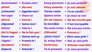 110 Phrases Courtes et Utiles pour apprendre l’Espagnol [upl. by Gresham13]