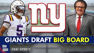 New York Giants 2024 NFL Draft Big Board [upl. by Selia]