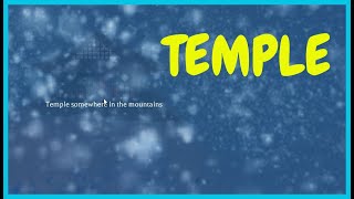 ESCAPE ROOM TEMPLE Roblox Guide [upl. by Tiersten]