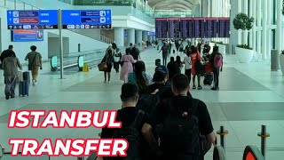 New Istanbul Airport Transit  Connecting Flight Transfer  Huge Lounge Tour 🇹🇷 [upl. by Nadda]