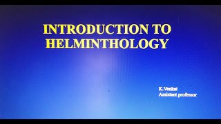 Introduction to Helminthology For 2ND MBBS students [upl. by Hanavas]