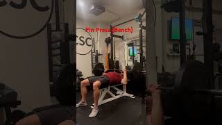 Pin Press Bench chestworkout benchpress upperbodyexercises [upl. by Astto838]