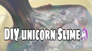 DIY Fluffy Unicorn Slime deutsch [upl. by Nappie]