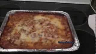 cooking a store bought lasagna maxwellsworld [upl. by Benil]