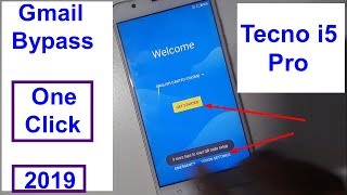 Tecno i5 Pro Google lock reset Frp Gmail Bypass New 2019 [upl. by Ericha347]