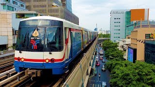 BTS Skytrain Bangkok Thailand 2024 4K [upl. by Benzel]