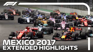 The Day Lewis Hamilton Secured His Fourth Title  2017 Mexico City Grand Prix  Extended Highlights [upl. by Delmer124]