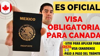 aplica AQUI a tu VISA 🇨🇦 PASO A PASO para tramitarla VISA a Canadá para mexicanos [upl. by Cataldo]