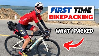 WHAT I PACKED for my first Bikepacking Bike Tour  Tips For Beginners [upl. by Colley671]