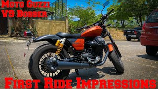 Moto Guzzi V9 Bobber Sport First Ride Impressions [upl. by Roer25]