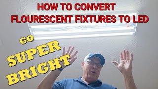 How to Easily Convert Fluorescent to LED  Step by Step Instructions Ballast Bypass [upl. by Suiramad]