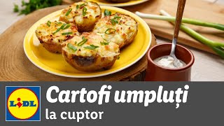 Cartofi umpluti la cuptor • reteta Bucataria Lidl [upl. by Annis]