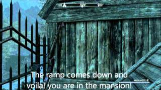 Skyrim How To Get Into The Riftweald Manor  The Pursuit [upl. by Carn675]