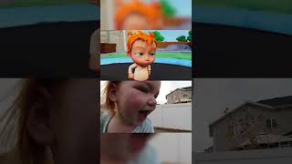 iRL vs CARTOON MUSiC ViDEO Baby Adley Ride or Die Throwback Fun Kid Sing Along [upl. by Rohpotsirhc]