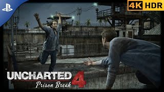 Uncharted 4  Prison Break  PS5  Gameplay [upl. by Nnaacissej]