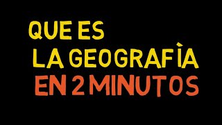 ¿QUE ES LA GEOGRAFÍA [upl. by Senaj816]