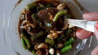 Green chili garlic pickle recipe  लहसुन मिर्च का अचार  Lonkar achar Lahsun Mirchi ka achar [upl. by Kentigerma]