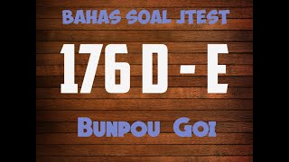 Pembahasan Soal JTEST176 levelDE N3 N4 Bunpou [upl. by Tupler]