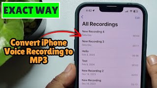 How to Convert iPhone Voice Recording to MP3 Without iTunes New Update [upl. by Kroll442]