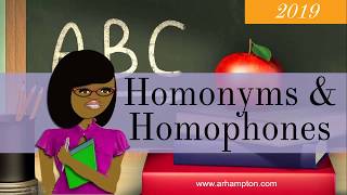 Homonyms 5 examples [upl. by Luce]