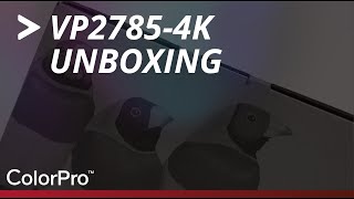 ViewSonic Unboxing  VP27854K UHD Professional Monitor [upl. by Lebbie]