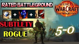 War Within Sub Rogue PvP Rated Battlegrounds day 1 [upl. by Trub834]