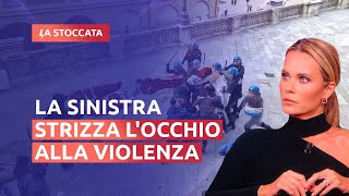 SCONTRI A BOLOGNA LA SINISTRA STRIZZA LOCCHIO ALLA VIOLENZA [upl. by Oxley]