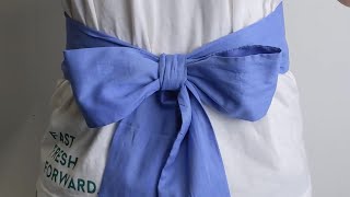 How to Tie a Perfect Sash Bow sashbow [upl. by Nesaj]