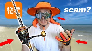 50 TEMU Fishing Challenge is it a SCAM [upl. by Atinav]