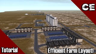 Efficient Farm Layout 18K Crops a year  Workers amp Resources Soviet Republic Tutorial [upl. by Anirbaz]