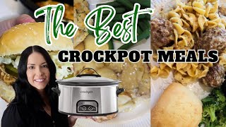 3 EASY AND DELICIOUS CROCKPOT RECIPES  QUICK SLOW COOKER MEALS  DUMP AND GO WEEKNIGHT MEALS [upl. by Mlohsihc]