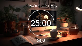 255 Pomodoro Timer  Relaxing Lofi Deep Focus Pomodoro Timer Study With Me Stay Motivated [upl. by Ishmael]