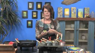 How to Add Pastels to an Encaustic Painting [upl. by Engedi]