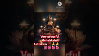 Very powerful and Energetic mahalakshmi Ashtakam 🌺🌺🙏🙏yt shorts viraltrending devotionalmaa 🙏🙏 [upl. by Ahsiea]