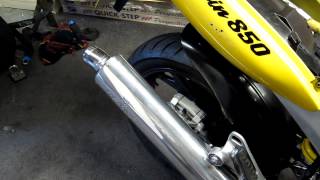 Yamaha TDM 850 4TX Start Up after fixing rich carb issues [upl. by Lieno]