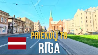 Driving in Latvia 🇱🇻 from Priekuļi to the capital Rīga in June 2024 [upl. by Ivzt]