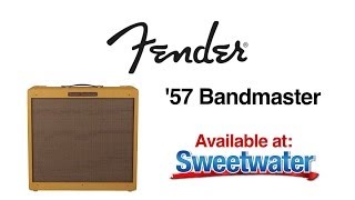 Fender 57 Bandmaster Tube Combo Amplifier Demo  Sweetwater Sound [upl. by Erhart130]