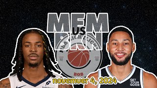 Memphis Grizzlies vs Brooklyn Nets Full Game Highlights  November 4 2024  202425 NBA Season [upl. by Ihdin491]